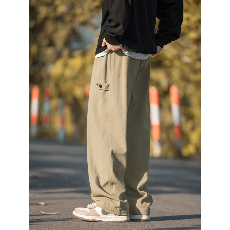 纯棉休闲裤秋冬新款可调节设计复古街长裤L2331-P55控88,男装休闲裤,电商A362