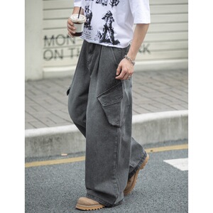 25春夏新款侧边立体口袋潮牌宽松工装长MN2431-P70控108图片