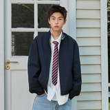 哈灵顿工装夹克男秋季款潮牌休闲立领宽松运动MJ6035-P85控138，男装夹克，电商A362