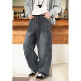 春季新款长裤分割拼接设计弯刀裤复古宽松萝卜裤MN2383-P55控88，男装休闲裤，电商A362