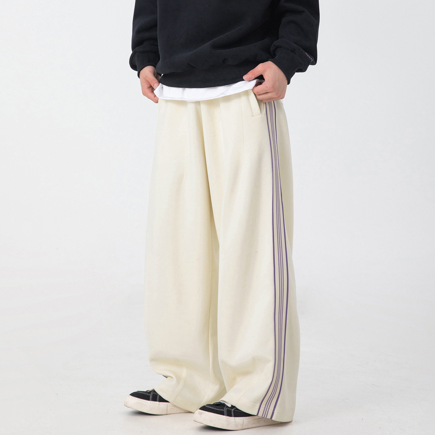 休闲裤男秋季垂感宽松运动卫裤潮牌复古质感MK2461-P45控68,男装休闲裤,电商A362