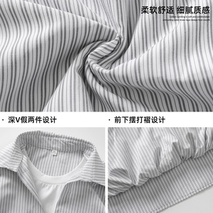 袖衬衫男春款日系宽松衬衣潮牌短宽廓形上衣外套OC8023-P45控78图片