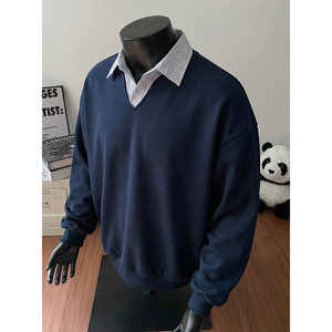 卫衣春款复古学院风POLO套头衫短宽上衣外套OW8031-P58控98图片
