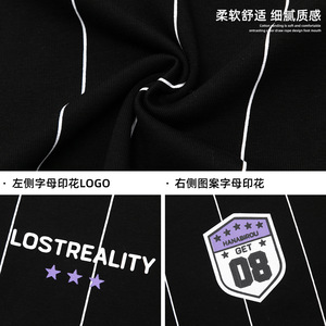 T恤男夏季户外运动球衣撞色条纹纯棉体恤衫OT7270-P38控68图片