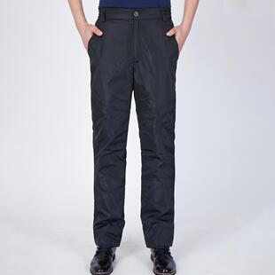 男士羽绒裤秋冬季休闲加厚保暖裤子白鸭绒内胆户外抗严寒防水防风