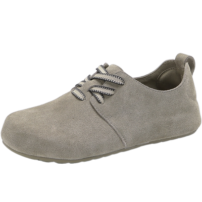 索兰休闲系带平底勃肯鞋