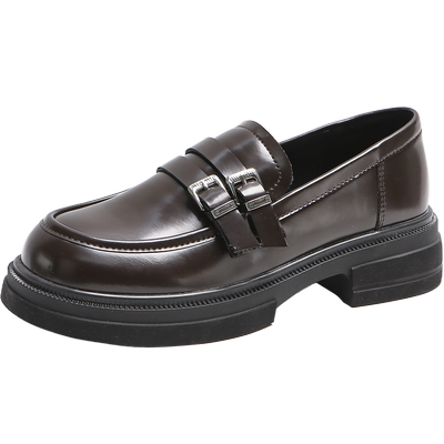 索兰复古双搭扣乐福鞋