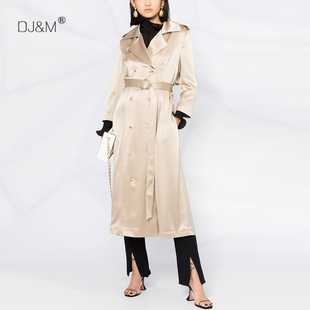 领风衣女士 轻奢质感进口重磅醋酸缎显瘦英伦风西装 2024年春季 新款