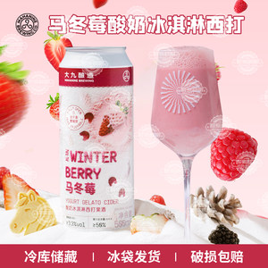 【现货】新品大九酿造马冬莓酸奶冰淇淋西打果酒马冬梅啤酒500ml