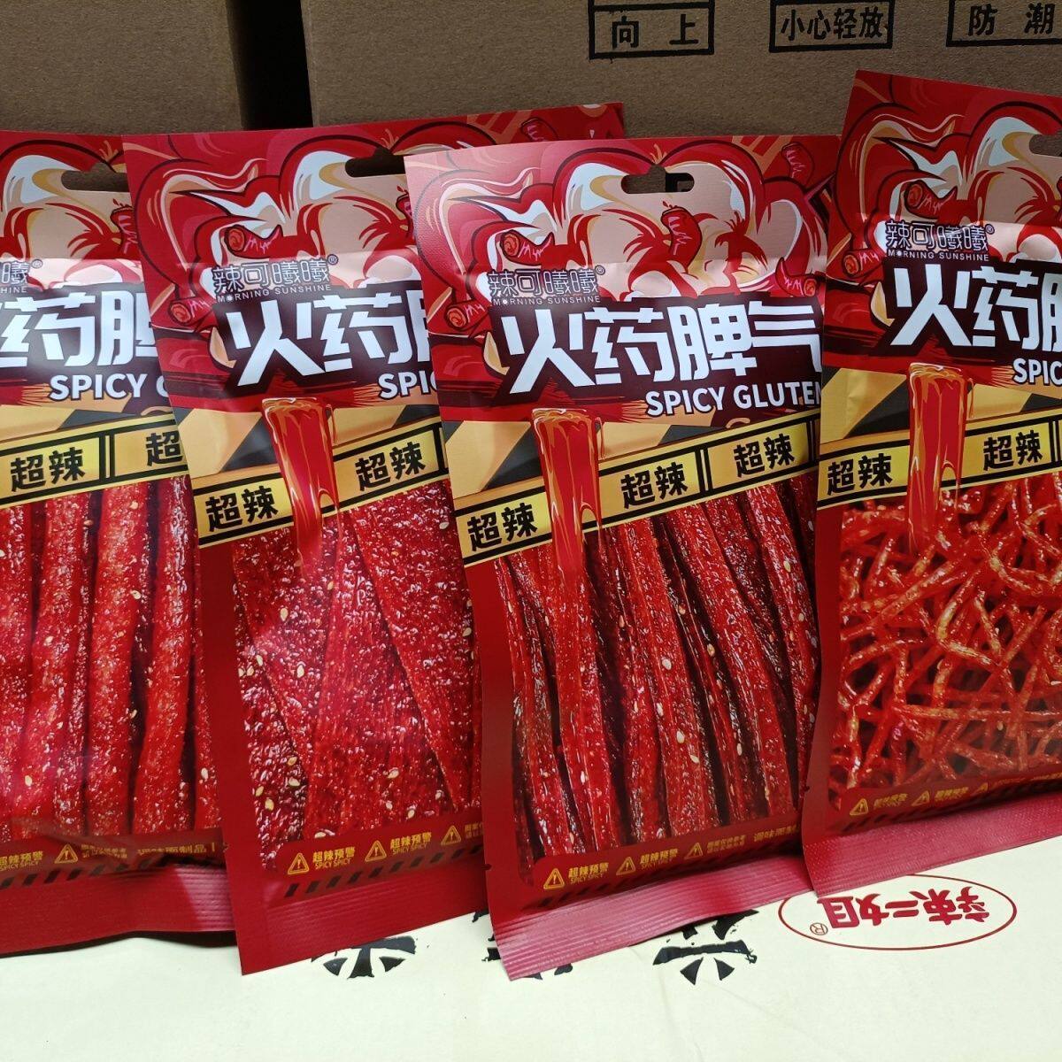 辣可曦曦袋装火爆脾气辣条108g网红火药超辣休闲零食