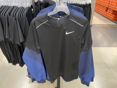 耐克男子夏季运动跑步训练速干透气圆领短袖T恤AJ7566-010