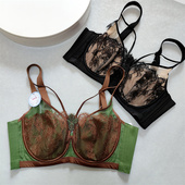 黛思侬7125c性感l蕾丝薄款 大码 聚拢内衣软钢圈收副乳大胸显小文胸