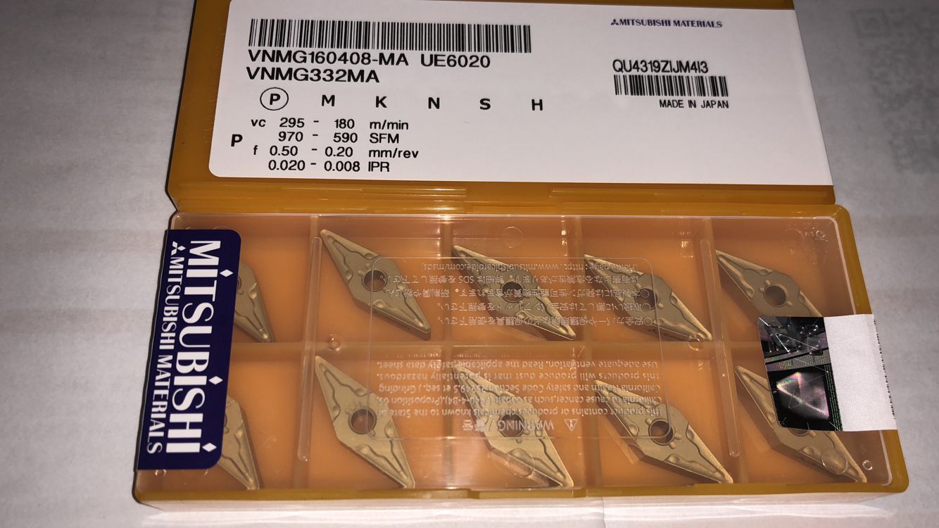 三菱车刀片数控刀片 VNMG160404-MA UE6110 VNMG160408-MA UE6020