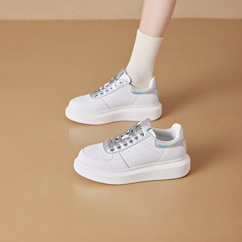 小码真皮小白鞋厚底韩版