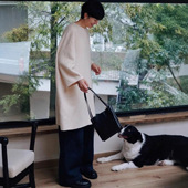 850G100%羊毛双面呢连衣裙 极简优雅呢子长裙女秋冬