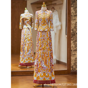 重工褂皇龙凤褂2026年新款中式新娘礼服显瘦秀禾服结婚嫁衣敬酒服
