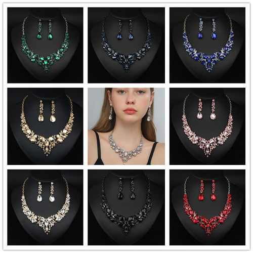 宴会礼服配饰锁骨链新娘欧美饰品