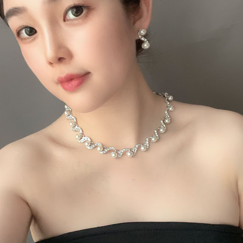 轻奢小众百搭毛衣链锁骨链款