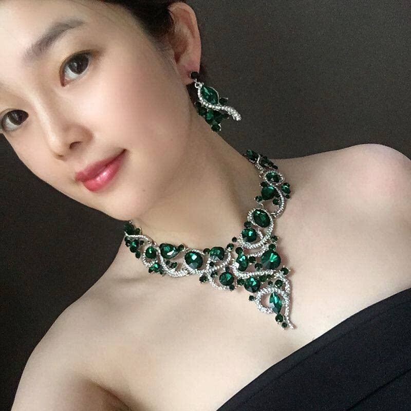 欧美复古多层奢华项链耳环手链套
