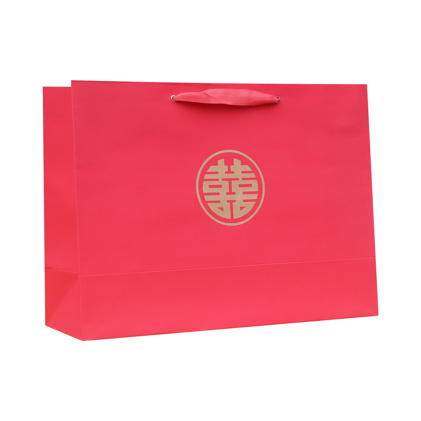 红色高档加厚加固礼品袋纸袋订婚结婚礼服喜袋四件套现货定制包装