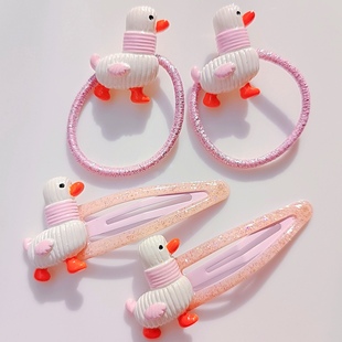 清货可爱小鸭子儿童发饰小女孩绑头发小号皮筋女童发圈扎头发饰品