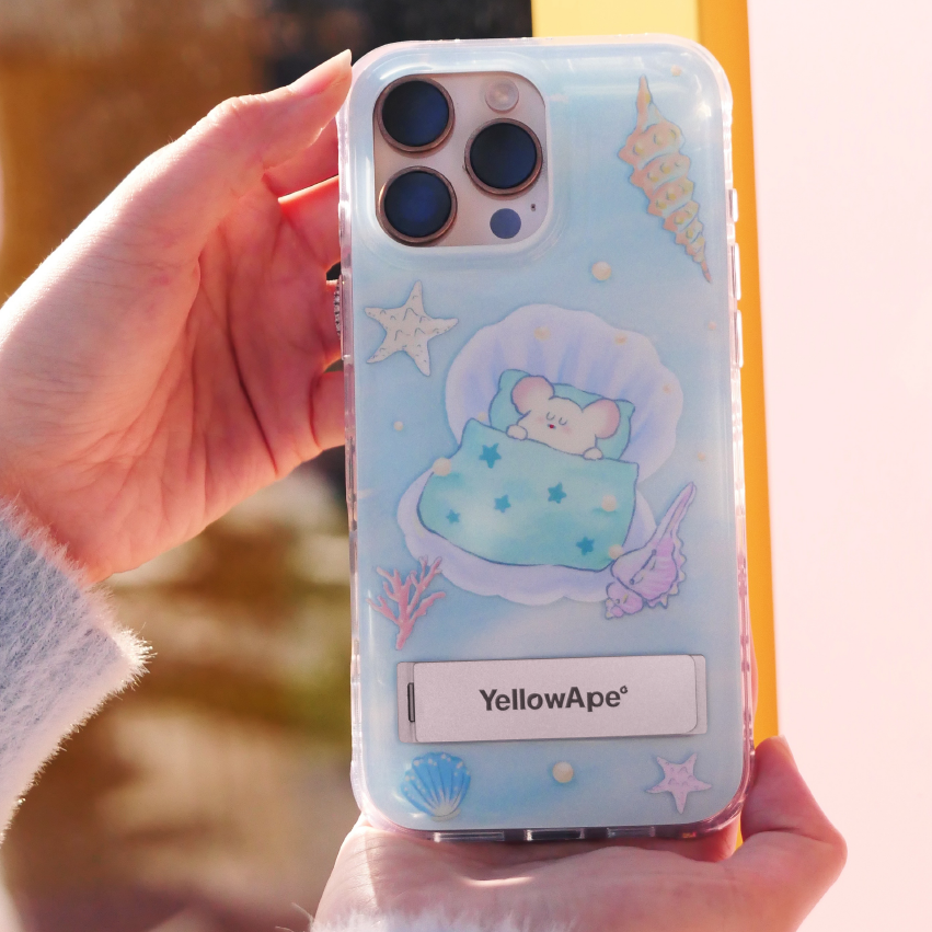YellowApe原创 夏日小狗深海摇篮曲 隐形支架 双层工艺手机壳 可爱 适用于苹果16promax