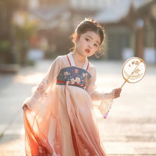 汉服女童儿童汉服女童襦裙广袖裙