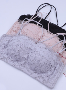 凤起秀美65902 无钢圈文胸 美背 薄款 蕾丝 细带 养护型 睡眠内衣