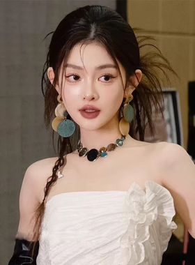 新中式复古夸张新娘项链小众