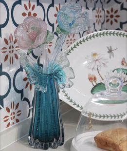 尤马马同款夜光款琉璃花琉璃花瓶摆件琉璃花