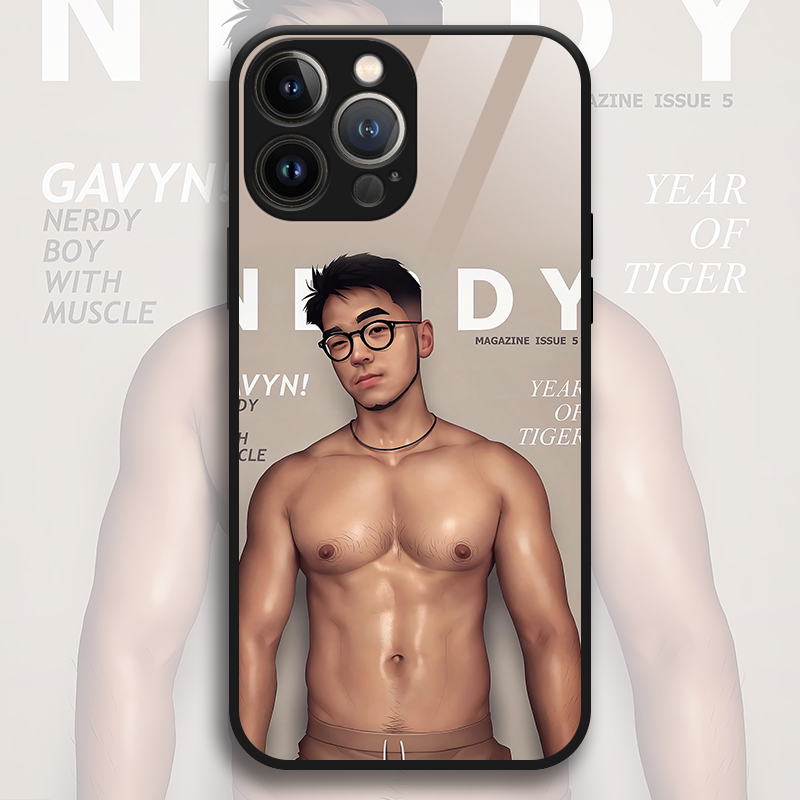 全包硅胶肌肉男孩手机壳
