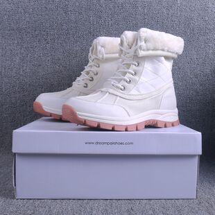 -30度中筒高帮雪地靴女士加绒加厚东北户外保暖防滑鞋垫冰面防滑