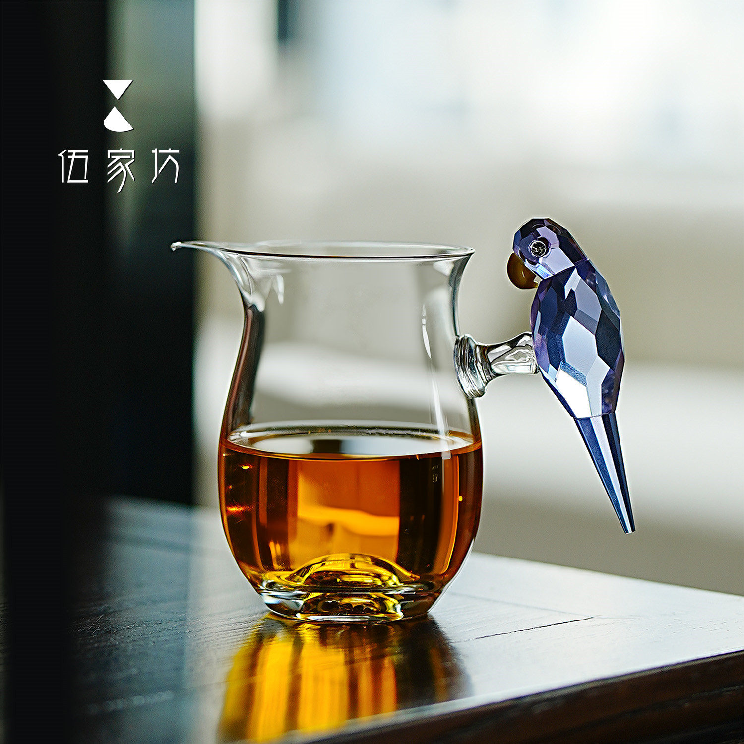 伍家坊K9紫水晶鹦鹉公杯