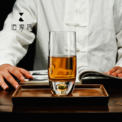 伍家坊水晶玻璃橄榄石茶杯