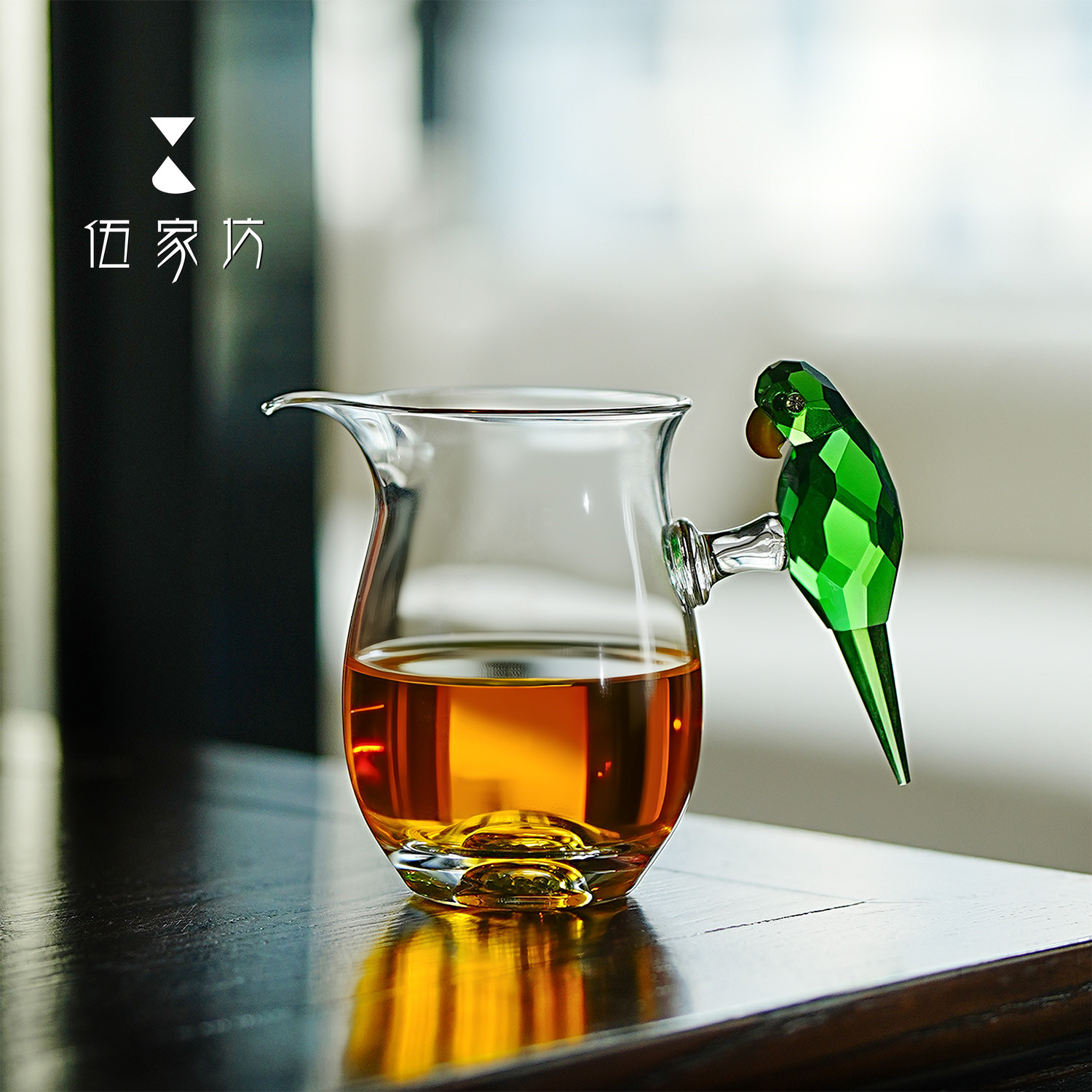 伍家坊K9绿水晶鹦鹉公杯