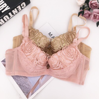 桑扶兰文胸女聚拢薄款上托防下垂