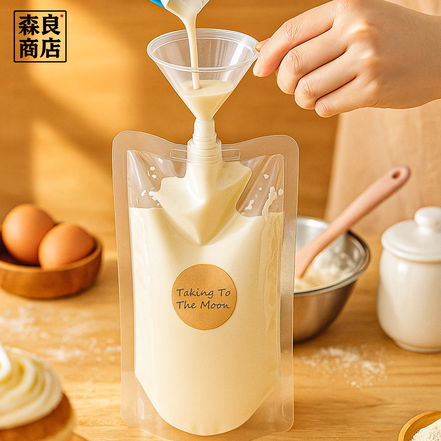 淡奶油分装袋烘焙包装储存密封一次性袋子液体保鲜保存食品级