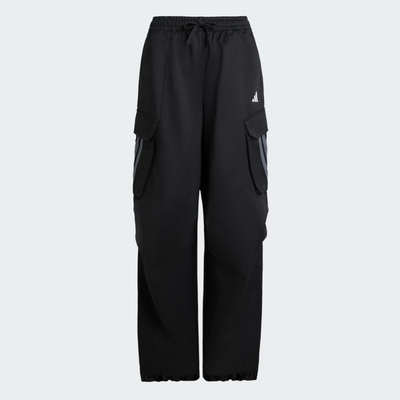 Adidas/阿迪达斯长裤女子秋季新款纯棉休闲工装风运动伞裤KF2746