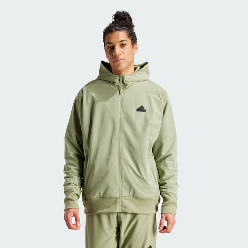 现货！adidas/阿迪达斯 男子ZNE防风运动连帽夹克开衫外套 IS9279