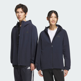 Adidas阿迪达斯外套男子女子秋季新款运动休闲连帽夹克外套KF5223