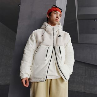 Adidas/阿迪达斯正品CITY ESCAP J男士保暖拼接棉服IV9767