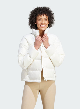 阿迪达斯羽绒服女子保暖运动休闲宽松600蓬连帽鸭绒羽绒服IK3195