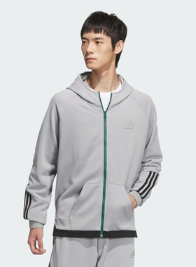 Adidas/阿迪达斯外套男子新款舒适运动上衣连帽夹克外套JL7587