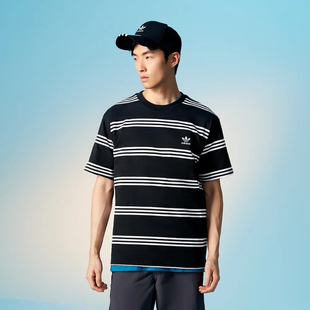 Adidas/阿迪达斯短袖正品新款透气舒适纯棉运动上衣短袖T恤IL4703