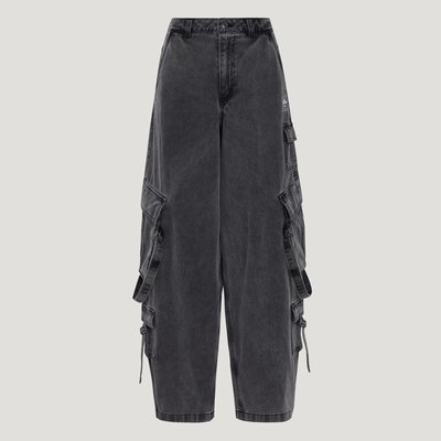 女子多口袋宽松运动工装裤长裤