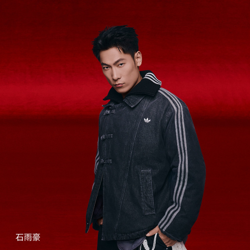 Adidas/阿迪达斯棉服男女新中式保暖牛仔运动上衣棉服外套KR5066