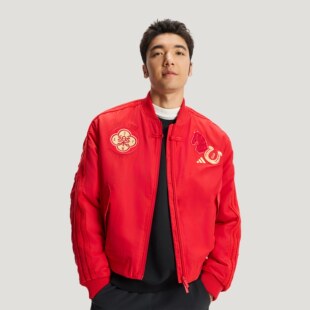 Adidas/阿迪达斯马年限定新年款飞行员夹克运动外套KQ5094