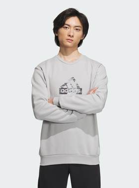 阿迪达斯男卫衣2024龙年CNY纯棉针织保暖圆领套头衫 IT3962 3961