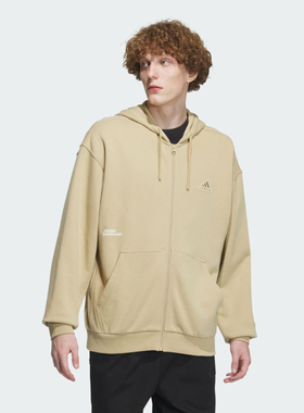 Adidas阿迪达斯外套男子秋季新款运动休闲宽松连帽夹克外套IT3964