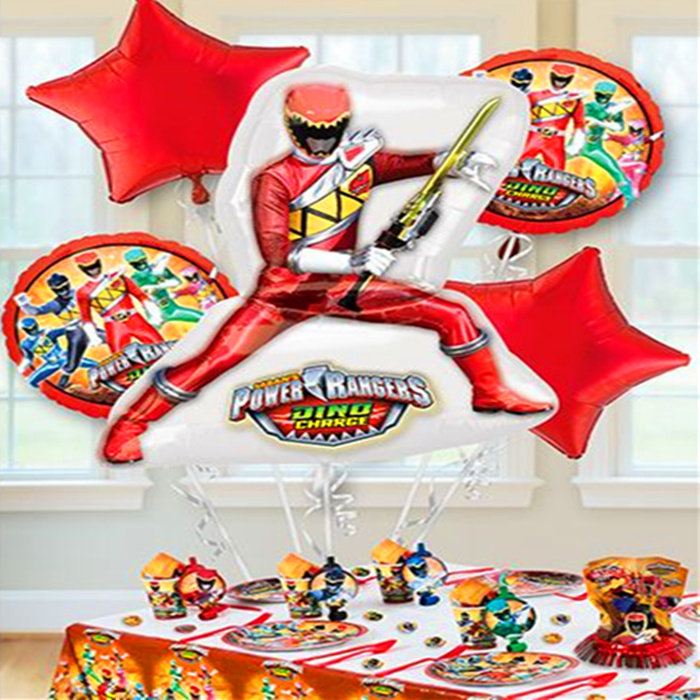 美国anagram超凡战士ins铝箔气球儿童宝宝生日恐龙战队英雄氦气球